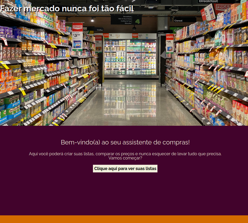 Gerenciador de lista de compras